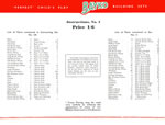 Inside front cover of the Plimpton era set #3X manual, April, 1951